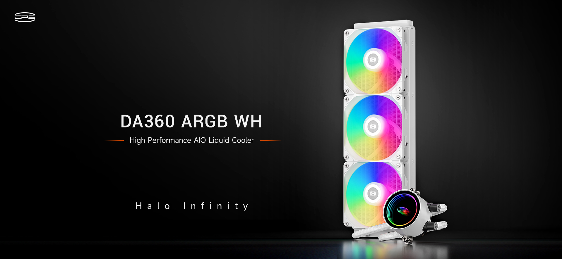 PCCOOLER DA360 ARGB 360mm 水冷散熱器 - White 白色 - 3年保養